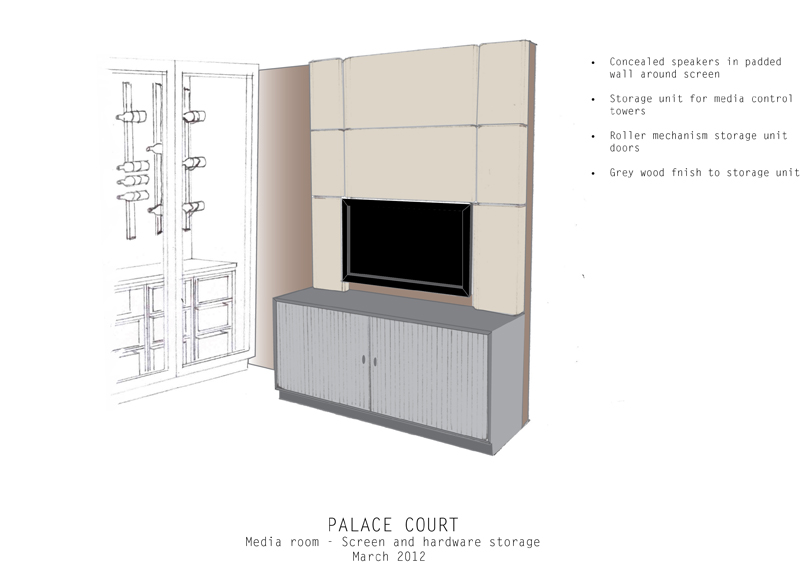 Media room - Screen unit
